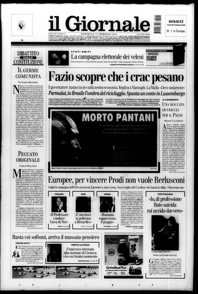 Il giornale : quotidiano del mattino